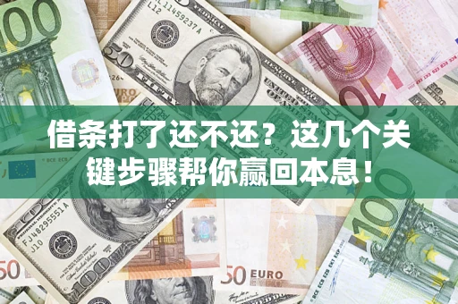 济南借条打了还不还？这几个关键步骤帮你赢回本息！