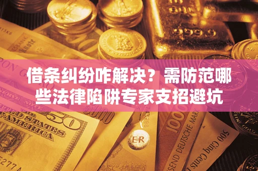 济南借条纠纷咋解决？需防范哪些法律陷阱专家支招避坑
