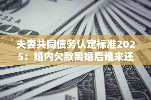 济南夫妻共同债务认定标准2025:婚内欠款离婚后谁来还? 济南夫妻共同债务认定标准2025:婚内欠款离婚后谁来还?