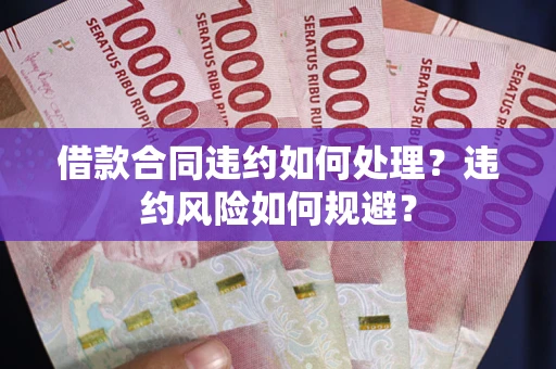 济南借款合同违约如何处理？违约风险如何规避？
