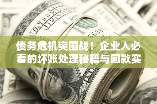 济南债务危机突围战！企业人必看的坏账处理秘籍与回款实战指南
